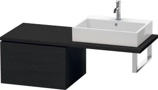 Duravit L-Cube Unterschrank für Konsole Eiche Schwarz Matt 620x547x400 mm - LC583301616 LC583301616