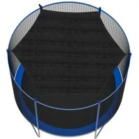 Clanmacy Trampolin-Randabdeckung Stoff Trampolin Schattenabdeckung Anti-UV-Trampoline Sonnenschutzzub