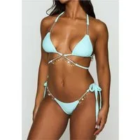 Moda Minx Bikini-Hose Seychelles Tie Side Brazilian Bikini Bottom (1-St., Panty) mit tollen Meeres-Anhängern