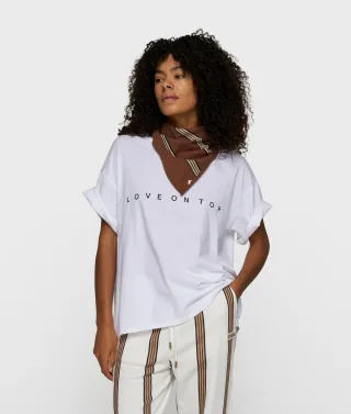 10DAYS - love tee white - Gr. - M