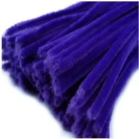 maDDma Basteldraht 20 Draht Pfeifenreiniger 6 mm Länge 30cm CHENILLE Farbe wählbar, blau