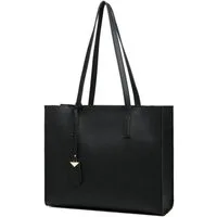 LuxusKollektion Shopper Handtasche Damen Groß Shopper Tasche Schultertasche Schwarz