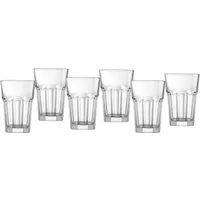 Ritzenhoff & Breker Gläser-Set Riad, 6-tlg., Glas, Facetten-Optik, 6-teilig