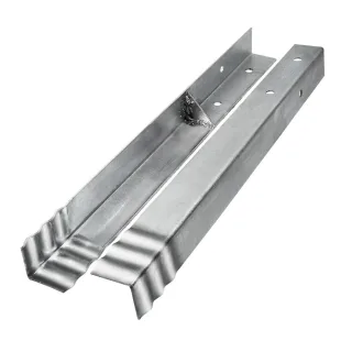 Winkelanker PROLock für öffentliche Spielgeräte - Feuerverzinkter Pfostenanker 780x80x80 mm - Sicher für 90x90 bis 110x110 mm Pfosten - Wickey