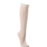 Wowerat Trachtensocken 3 Paar Häkellook-Kniestrümpfe, Trachtenkniestrümpfe für Damen