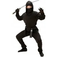 Festivalartikel Kostüm Schwarzes Ninja-Kostüm Japanisch für Jungen - Hochwertige Qualität