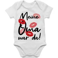 Shirtracer Shirtbody Meine Oma war da - schwarz Strampler Baby Mädchen & Junge