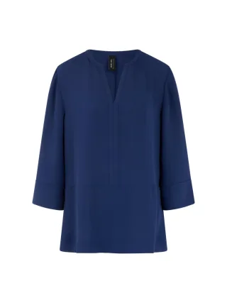 Marc Cain Collections - Lockere Bluse im Tunika-Stil midnight sail - Gr. - 36