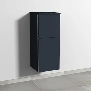 Sanipa 3way Mittelschrank mit 1 Tür und 1 Auszug, Marine-Matt, BP1271R BP1271R