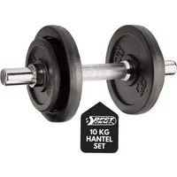 Best Sporting Kurzhantel Kurzhantel Set 10 kg aus Gusseisen mit Stellringen, Für Dein Workout und Fitnesstraining Zuhause