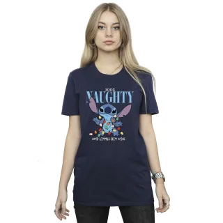 Disney - "Naughty & Nice" T-Shirt für Damen (Marineblau)