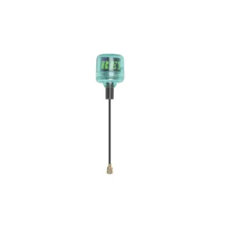 FlyFishRC Osprey 5.8GHz 2.82dBi LHCP FPV Antenna Stubby Antenna 40mm Ipex/UFL RG141 Coax 2.1g Cyan for FPV Racing RC Dro
