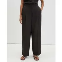 someday Leinenhose Cisilia linen in weiter Passform Luftiger Schnitt mit Bundfalten und weitem Beinverlauf