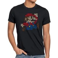 style3 T-Shirt Jump&Run Mario mario bros classic gamer super snes nes 3ds luigi