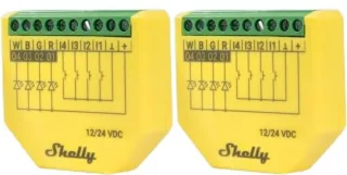 SHELLY LED-Lichtcontroller Plus RGBW, PM, BT, WLAN, Unterputz, gelb, 2 Stück
