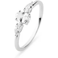 CHRIST Silberring CHRIST Damen-Ring 925er Silber, recycelt Zirkonia, Zirkonia