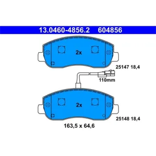 ATE Bremsbel?ge vorne Opel Movano Renault Master 2,3