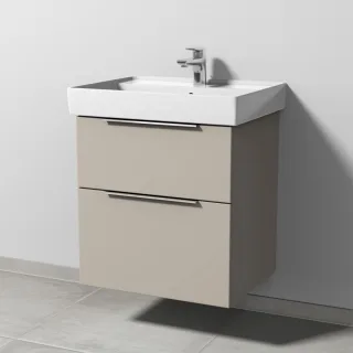 Sanipa 3way Waschtischunterbau zu Villeroy & Boch Collaro Waschtisch mit 2 Auszügen, Kaschmir-Matt UP8341U