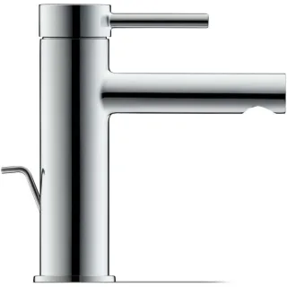 Duravit M Circle Waschtischarmatur CE1020001010 mit Zugstangen-Ablaufgarnitur, Ausladung 117mm, chrom Hochglanz
