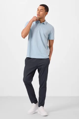 Herren Chinohose mit geradem Bein aus Gabardine