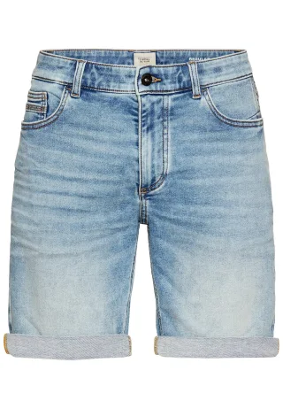 camel active - fleXXXactive® Jeansshorts im Regular Fit bleach blue
