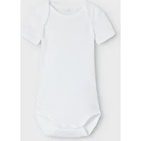Name It Body NBNBODY 3P SS SOLID WHITE 4 NOOS (Packung, 3-tlg)