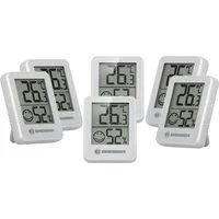 BRESSER Hygrometer ClimaTemp Indicator 6er Set weiß