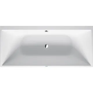 Duravit DuraSquare Rechteck-Badewanne 700428000000000 180 x 80 x 46 cm, Ecke rechts, mit Gestell, 2 Rückenschrägen, weiß