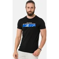 Cipo & Baxx T-Shirt T-Shirt mit Rundhals-Ausschnitt