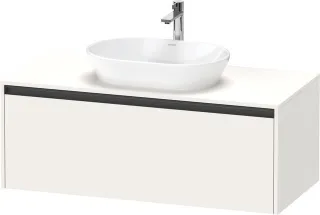 Duravit Ketho.2 Konsolenwaschtischunterbau wandhängend Weiß Supermatt 1200x550x459 mm - K24887084840 K24887084840000