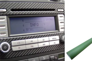 Premium Innenraum Zierleisten Dekor Blende Design Folie Auto Set in Army Grün