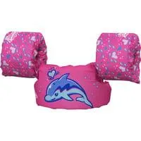 Puddle Jumper Schwimmflügelweste Delfin für Kinder von 2 bis 6 Jahren, Schwimmweste pink