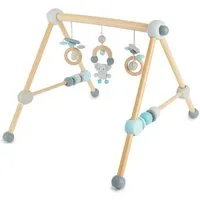 BIECO Baby Gym Bieco Spieltrapez Spielbogen Baby Holz mit Figuren & Kugeln