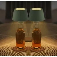 Northpoint LED Außen-Tischleuchte Flaschenlampe mit Touchsensor & Akku Dimmbar