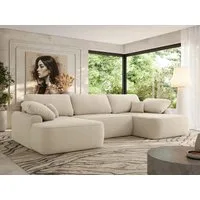 MKS MÖBEL Ecksofa CUBO U, Set, Wohnlandschaft U-Form, Wellenfedern, HR35-Schaum, form, Sofa big XXL, Bettkasten, Bettfunktion