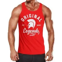 Neverless Tanktop Gladiator Sparta Fighter Original Legends Streetwear Herren Tanktop mit Print
