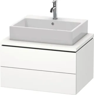 Duravit L-Cube Konsolenwaschtischunterbau wandhängend Weiß Supermatt 720x547x400 mm - LC581608484 LC581608484