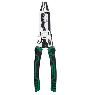 1PCS Multi-Purpose Vanadium Steel Electrician Pliers Multifunctional Wire Stripping Cutting Pulling Tool Non-Slip Rubber