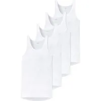 Schiesser Unterhemd 4er Pack Original Classics Feinripp (Spar-Set, 4-St) Unterhemd / Tanktop - Baumwolle