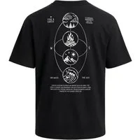 Neverless Oversize-Shirt Herren T-Shirt - Elemental Awareness - Oversized Relaxed Fit Sommer mit Print