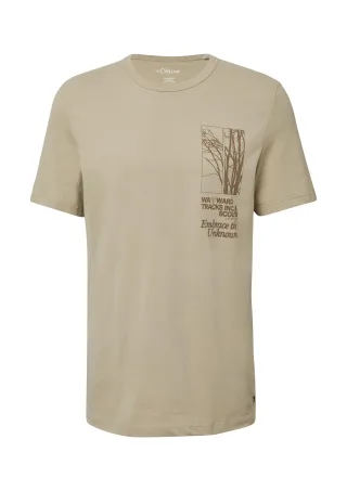 s.Oliver - T-Shirt beige - Gr. - L
