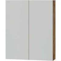 Vicco Badezimmerspiegelschrank Lotta, Eiche, 59.7 x 73.2 cm mit 2 Türen (1-St)