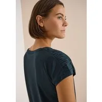 CECIL Rundhalsshirt mit Raffung