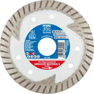 PFERD TOOLS Diamant-Trennscheibe DG SG zum Trennen von Stein/Beton - 68000021