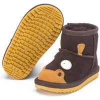 Snugs SNUGS Lammfell Stiefel Kinder - Warm und bequem Winterstiefel Kinder Winterstiefel (Wild-Leder Stiefel, Lammfell Schuhe) Stiefel für Kinder
