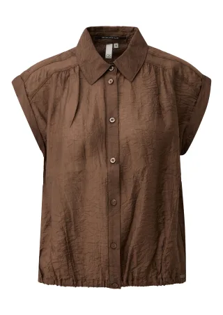 qs - Bluse braun - Gr. - 42