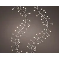 Lumineo Dekofigur LED Lichterbündel silber/warmes weiss 100cm