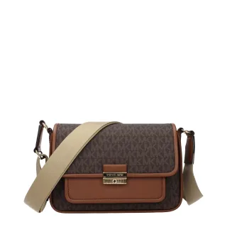 Michael Kors Braune Stoff Umhängetasche
