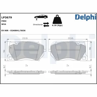 Delphi Bremsbel?ge vorne Audi A6 A7 Q8 Porsche Cayenne