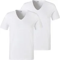 GÖTZBURG Unterziehshirt V-Shirt (2-St) ohne Seitennaht
